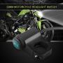 12V Motorcycle ON/OFF Switch, Motorcycle Headlight Switch, Universal Waterproof 22mm Handlebar Motorcycle Headlight Fog Spot light Switch with Indicator Light (Green)