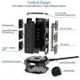 Power Strip Tower NVEESHOX Surge Protector 9 AC Outlets with 4 USB & 1 USB-C Ports 10FT/3M Widely Spaced Multi Outlets Power Strip Vertical for Home Office Cafe Dorm Room (Black)