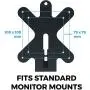 HumanCentric VESA Mount Adapter for Dell S2218, SE2219, S2318, S2319, S2418, S2419, SE2419, S2718, S2719, SE2719 Monitors | Does Not Fit Ultrathin Monitors S2718D, S2719HM, S2719DM [Patent Pending]