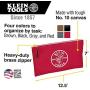 Klein Tools 5141 Zipper Bag, Utility Bag can be used as Bank Deposit Bag, Tool Bag or Pouch, More in Brown, Black, Gray, Red Canvas, 4pc Set