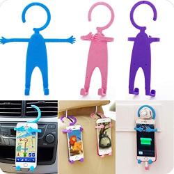 Flexible Cell Phone Holder (Pink) Premium Silicone Bends in Any Direction Great for car, Bike, and in Home use. Great Gift idea!!!