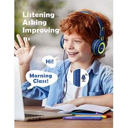 Kids Headphones with Microphone 2 Pack, Mpow CH8 Wired On Ear Headphones for Kids with 91dB Volume Limit, Online Schooling Headsets with Sharing Splitter for Boys Girls Children School Travel
