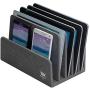 MobileVision Multi Device Stand & Organizer for Smartphones, Tablets and Laptops, Executive Dark Gray, 5 Slots