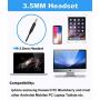 Sinseng 3.5mm Cell Phone Headset with Noise Canceling Microphone Compatible with iPhone Samsung Huawei HTC Mobile Phone Smartphones iPad Laptop Skype Tablets Webinar Microsoft Teams Office Call Center