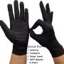 Compression Arthritis Gloves Full Finger Copper Infused Arthritis Gloves for Women Men Touch Screen Compression Gloves for Computer Typing and Support for Hands（1 pair）