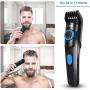 Sminiker Beard Trimmer for Men Cordless Rechargeable Hair Clippers 38 Length Settings Men’s Grooming kit with 2 Guide Combs USB Quick Charge