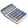 OFFIDIX Basic Office Calculators,Solar and Battery Dual Power Electronic Calculator Portable Large LCD Display Calculator Big Numbers Desktop Calculator (Big Size)