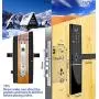 CARDORIA Fingerprint Door Locks,5-in-1 Keyless Entry Smart Door Lock with|Handle|Digital-Password|Electronic Touchscreem| Remotely Control with Wi-Fi Bridge |Auto-Lock|,Actually Improve Your Life…