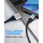 iPhone Charger Cable 1ft, CABEPOW 1 Foot Lightning Cable [2-Pack], Fast iPhone Charging Cord Compatible with iPhone 11/11 Pro /11 Pro Max/XS/XS Max/XR/X/8/8 Plus/7/6(Not Apple MFi Certified)-Silver