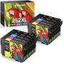 SEOKOK Remanufactured Ink Cartridge Replacement for Epson 252XL 252 XL T252XL120 to use with Workforce WF-7110 WF-7210 WF-7720 WF-7710 WF-3620 WF-3640 10-Pack (4 Black, 2 Cyan, 2 Magenta, 2 Yellow)