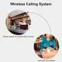 Retekess TD105 Restaurant Pager System,Wireless Caregiver Pager,Alert Button,Max 999,1 Voice Broadcast Receiver,5 Call Buttons for Cafe,Clinic,Hotel