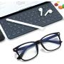 Frolesant Blue Light Glasses for Women, Anti Eye Eyestrain Reading Gaming Glasses Non Prescription, Computer Reading Eyeglasses for Men - 3 Pack