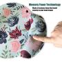 Ergonomic Mouse Pad with Wrist Support,Dooke Cute Wrist Pad with Non-Slip Rubber Base for Computer, Laptop, Home Office Gaming, Working, Easy Typing & Pain Relief Art Flowers
