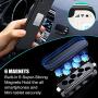 MOSA Magnetic Phone Car Mount, [2 Pack] Mini Strip Cell Phone Holder for Car Magnetic Mount Compatible with iPhone 12 11 Pro XS Max XR X 8 7 Stand Car Magnet Phone Mount
