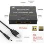 ELUTENG Displayport Switch 8K, Bidirectional DP 1.4 Switch 8K @ 60Hz, 4K @ 120Hz, Displayport Switcher 1 to 2/2 in 1 Out with LED Indicator for Monitor Projector TV PC Laptop and More