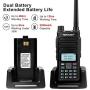 TIDRADIO TD-H6 High Power Ham Radio Handheld Upgraded UV-5R Two Way Radios with 8pcs 2200mAh Batteries Includes Full Kit Walkie Talkie (4 Pack)