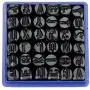 EX ELECTRONIX EXPRESS 36 Pc Steel Metal Letter and Number Stamp Punch Tool Set Kit (78BWSTAMPSET)