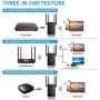 Super Boost WiFi Extender Signal Booster, WiFi Booster,360° Full Coverage Up to 2500 sq.ft,1200 MBPS WiFi Repeater 2.4 & 5GHz Dual Band WiFi Extender- Covers 15 Devices with 4 Antennas