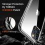 TORRAS Diamonds Clear Compatible for iPhone 11 Pro Max Case [Fully Protective] Slim Fit Shockproof Hard Plastic Back & Soft Silicone Bumper Phone Case 6.5, Transparent