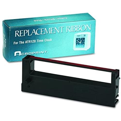 Acroprint 39-0127-000 Replacement Ribbon for ATR120 Time Recorder, Black/Red Time Clock