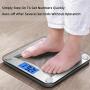 Vitafit Digital Body Weight Bathroom Scale Weighing Scale with Step-On Technology,Extra Large Blue Backlit Display and Batteries Included, 400 Pounds,Clear Glass