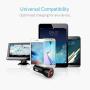 Anker Car Charger, Mini 24W 4.8A Metal Dual USB Car Charger, PowerDrive 2 Alloy Flush Fit Car Adapter with Blue LED, for iPhone XR/Xs/Max/X/8/7/Plus, iPad Pro/Air 2/Mini, Galaxy, LG, HTC and More