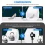 Neewer 32x32 inch/80x80 cm Photo Studio Shooting Tent Light Cube Diffusion Soft Box Kit with 4 Colors Backdrops (Red Dark Blue Black White) for Photography