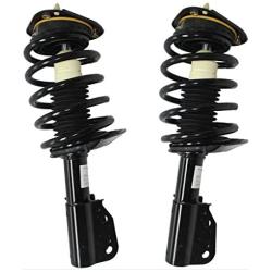 Detroit Axle - Front Strut & Complete Coil Spring Assembly Replacement for Buick Lesabre Cadillac Deville DTS Bonneville No Electrical Plug - 2pc Set