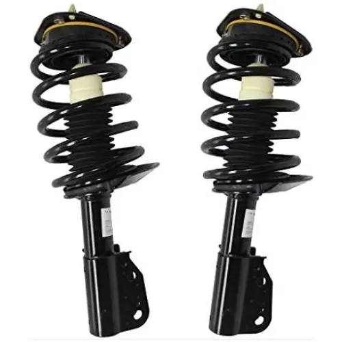 Detroit Axle - Front Strut & Complete Coil Spring Assembly Replacement for Buick Lesabre Cadillac Deville DTS Bonneville No Electrical Plug - 2pc Set