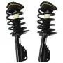 Detroit Axle - Front Strut & Complete Coil Spring Assembly Replacement for Buick Lesabre Cadillac Deville DTS Bonneville No Electrical Plug - 2pc Set
