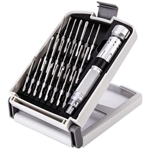 Nanch Small Precision Screwdriver Set,Professional Repair Toolkit with Build-in Extension Rod Handle and 22 High Strength Alloy S2 Bits.