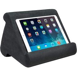 Ontel Pillow Pad Multi-Angle Soft Tablet Stand, Charcoal Grey