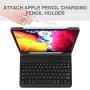 Keyboard Case for iPad Pro 11 2020 (2nd Generation), iPad Pro 11 Case with Keyboard 2018 - Wireless Detachable - with Pencil Holder - Flip Stand Cover - iPad Pro 11 inch Keyboard for Tablet