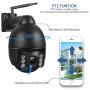 INQMEGA Outdoor PTZ Camera,1080P WiFi Pan Tilt 4.1X Surveillance Security IP Weatherproof Camera with 2 Way Audio Night Vision,Motion Detection,for Backyard/Office/Shop/School/Hospital