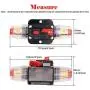 80A Audio Inline Circuit Breaker Reset Fuse PowMr Reset Fuse Holder 80 amp with Manual Reset for 12V-24V DC Car Audio, Stereo Switch and Solar Inverter System (2 Pack)
