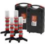 Twinkle Star Emergency Roadside Flares Kit LED Safety Strobe Road Warning Light Highway Beacon Alert Flare with Magnetic Base, Detachable Stand, Solid Storage Case (Set of 4)