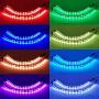 PC RGB LED Strip Light, Easy Install with 8pcs Strong Magnetic Clips, Black Silicone Housing 2PCS Strips 42LEDs for 12V 4-Pin RGB LED Header, ASUS Aura RGB, MSI Mystic Light, Gigabyte RGB Funsion M/B