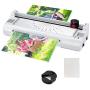 Goplus Laminator Machine, A4 Thermal Laminating Machine with 25 Pouches, Paper Trimmer, Corner Rounder, 9 Inches Personal Laminator for Home School Office, Small Hot Cold Lamination Machine