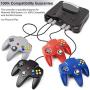 [New] 2 Pack Classic 64 Controller, iNNEXT Game pad Joystick for 64 - Plug & Play (Non PC USB Version) (Clear Blue/Clear Green)