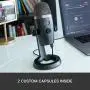 Blue Yeti Nano Professional Condenser USB Microphone with Multiple Pickup Patterns & No-Latency Monitoring for Recording and Streaming on PC & Mac - Shadow Grey