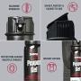 SABRE RED Tactical Pepper Gel with Belt Holster – Gel is Safer – Maximum Police Strength Gel OC Spray, Quick Access Flip Top, 18-foot (5.5 m) Range, 18 Bursts – Designed for Security Personnel