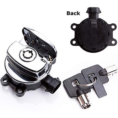 Ignition Switch for 11-17 Harley-Davidson Dyna Softail Road King FXDWG FLHR 71517-11 (Chrome)