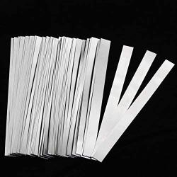 Pure Nickel Strip- 0.15x8x100mm 99.6% Nickel for 18650 Soldering Tab for High Capacity Lithium, Li-Po Battery, NiMh and NiCd Battery Pack Battery and Spot Welding, 100 Count, a U.S. Solid Product