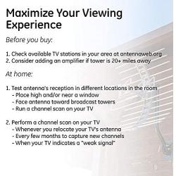 GE Pro Outdoor TV Antenna, Long Range Antenna, 4K 1080P VHF UHF Digital HDTV Antenna, J Mount Included, Weather Resistant, Indoor Attic Mountable, 29884