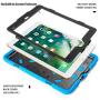 iPad Case 9.7 inch for 2017 iPad 5th Generation Case /2018 iPad 6th Generation Case/ 2016 iPad Pro Case / iPad Air 2 Case, Heavy Duty Shockproof Silicone Protect Case - Blue/Black