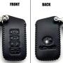 ROMASO Key Fob Cover fit for Lexus,Smart Key Fob Case Cover for Lexus ES350 GS300 GS350 GS430 GS450h ISC IS250 IS350 LS460 LS600h RX350 RX300 GX470 GX460,Leather Key Fob Shell,Black