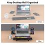 Jelly Comb RGB Laptop Stand, 9-Adjustable Height Laptop Riser, Air-Ventilation Laptop Holder for Notebook, Laptop, Tablet-S05A
