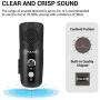 USB Plug&Play Computer Microphone, FDUCE Professional Studio PC Mic with Tripod for Gaming, Streaming, Podcast, Chatting, YouTube on Mac & Windows(Black)