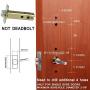 Keyless Door Lock Mechanical Digital Combination High Security Keypad Entry Door Lock Stainless Steel 304 for Wood Metal Plastic Door Garden ( Not Electronic )