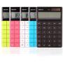 Electronic Desktop Calculator with 12-Digit Large Display, Solar and AA Battery Dual Power Standard 12-Digit Big Display Handheld Function Desktop Calculator (Black 2)